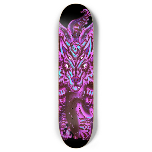 Cotton Candy Wolf Tulu 7.87" Skateboard