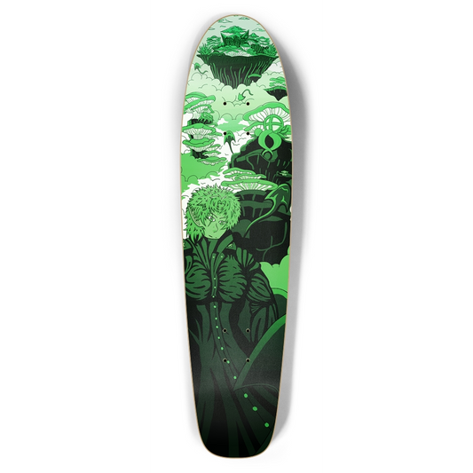 Sky Ray Commander Lime Bottle Tail Skateboard