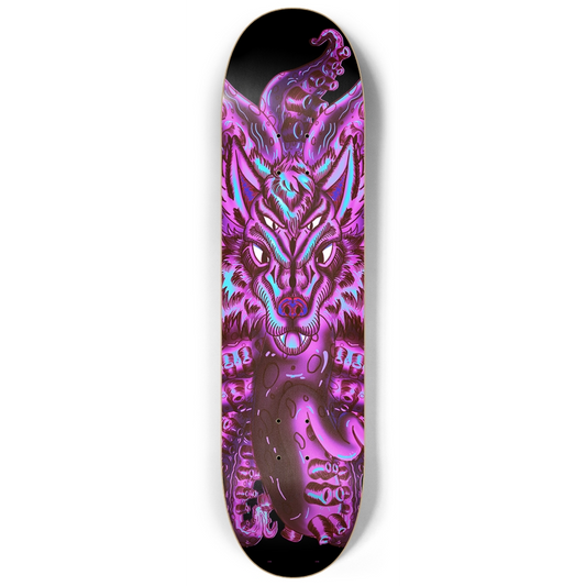 Cotton Candy Wolf Tulu 8.25" Skateboard