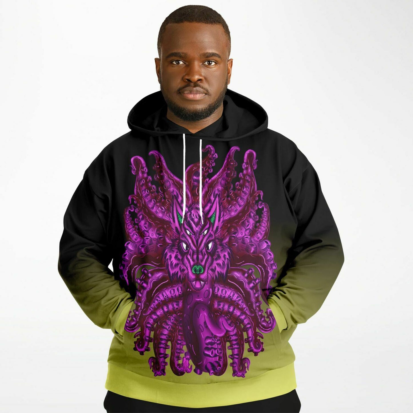 Purple Wolf Tulu Athletic Plus-size Hoodie Subliminator