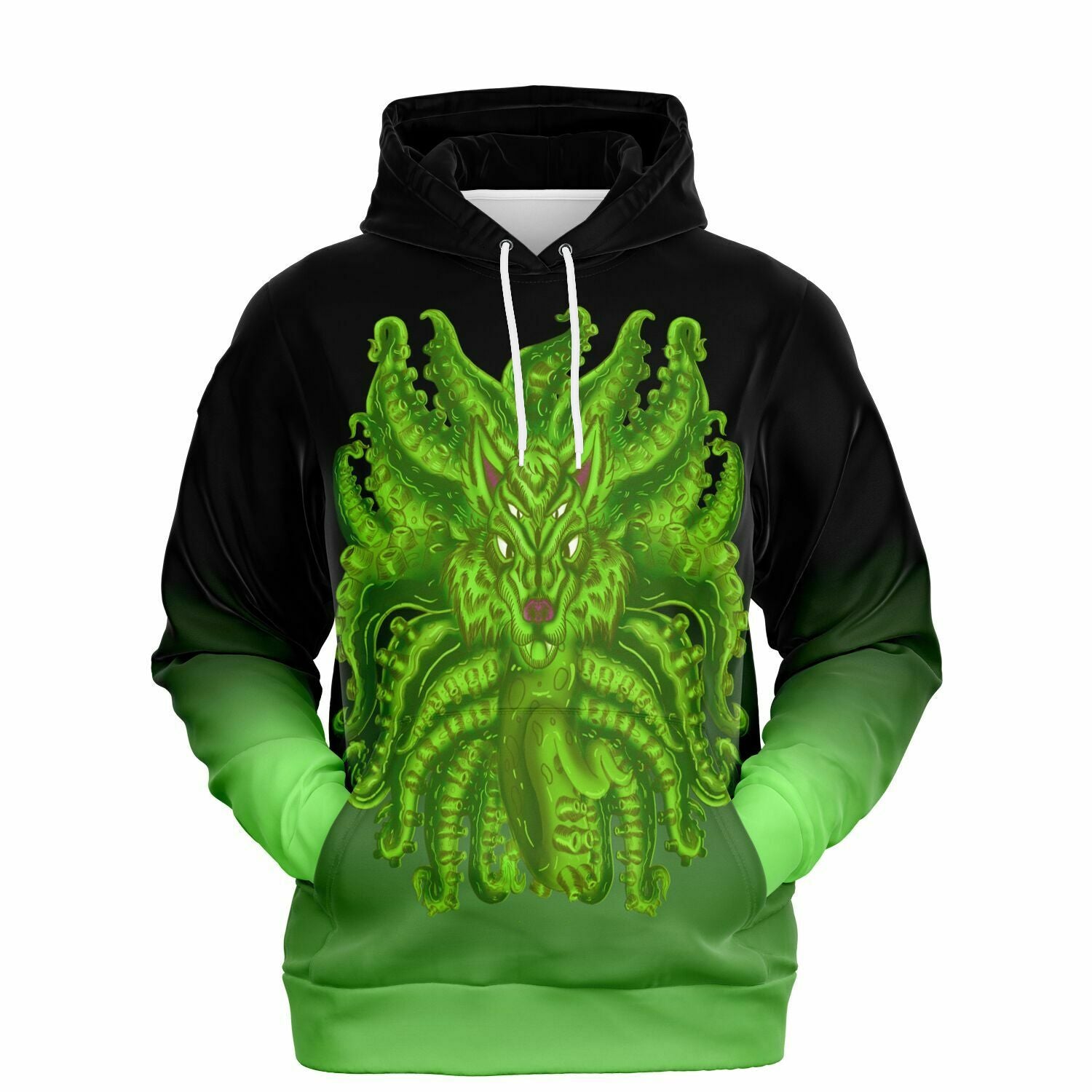 Radioactive Wolf Tulu Athletic Hoodie Subliminator