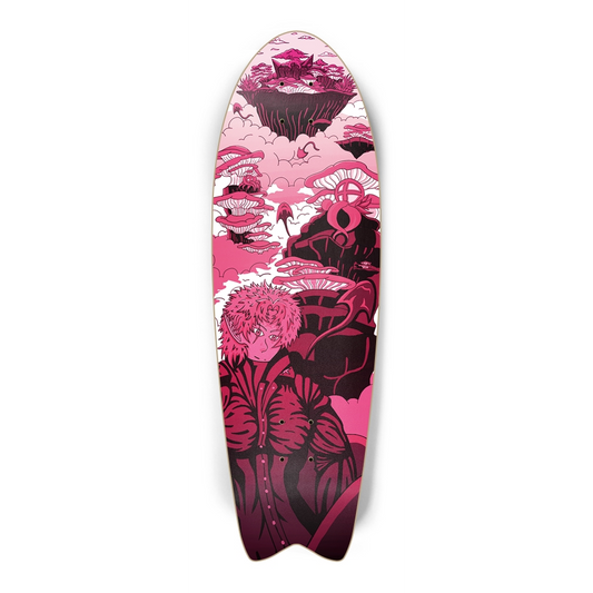 Sky Ray Commander Rose Fish Tail Skateboard