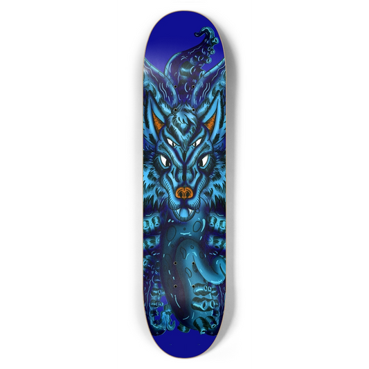 Blue Wolf Tulu 7.62" Skateboard AMCThorn Art
