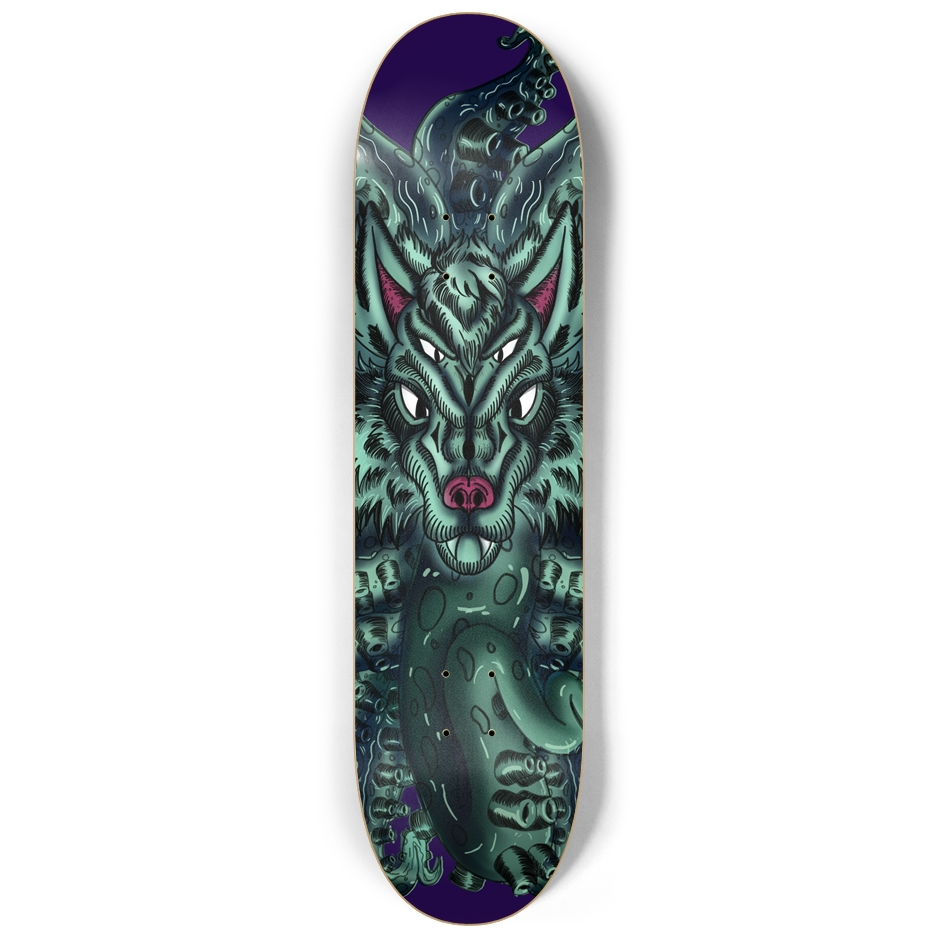 Wolf Tulu 8.25" Skateboard AMCThorn Art