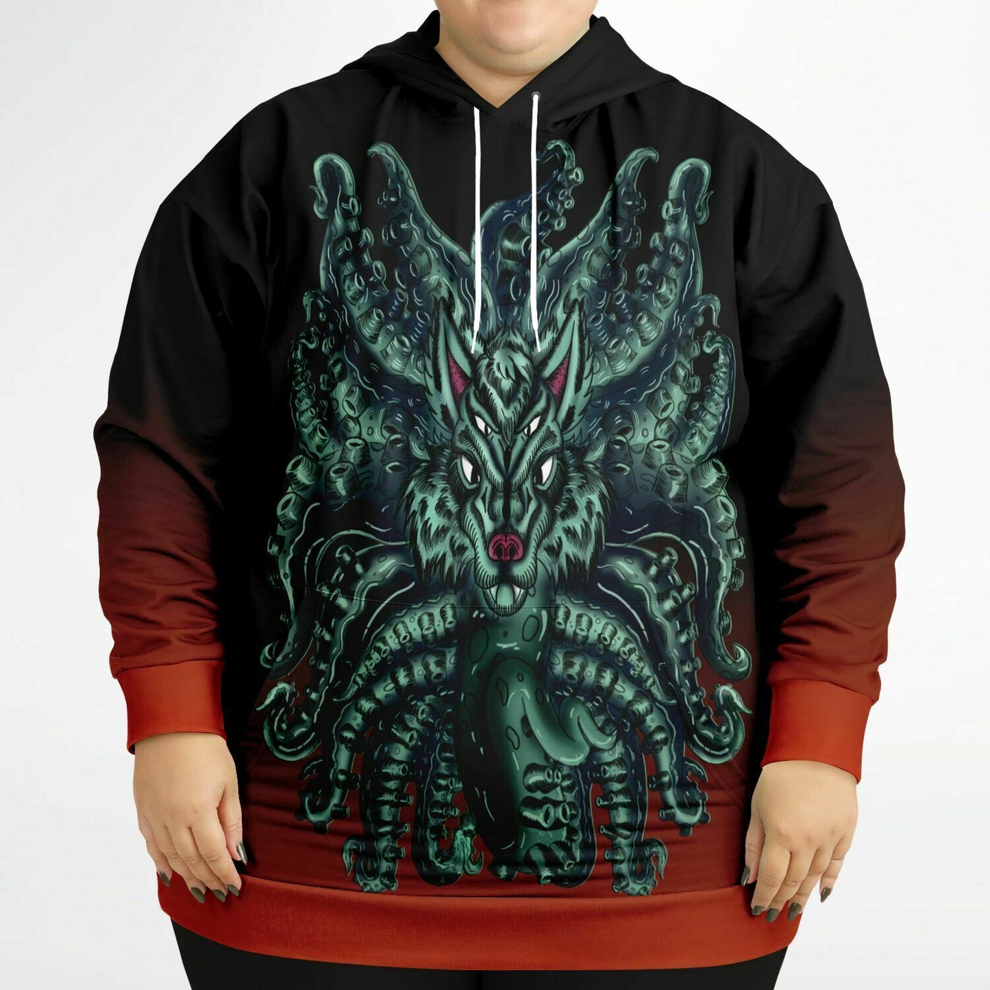 Wolf Tulu High Quality Athletic Plus-size Hoodie - AMCThorn Art