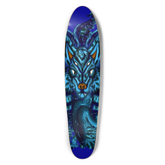 Blue Wolf Tulu Longboard AMCThorn Art