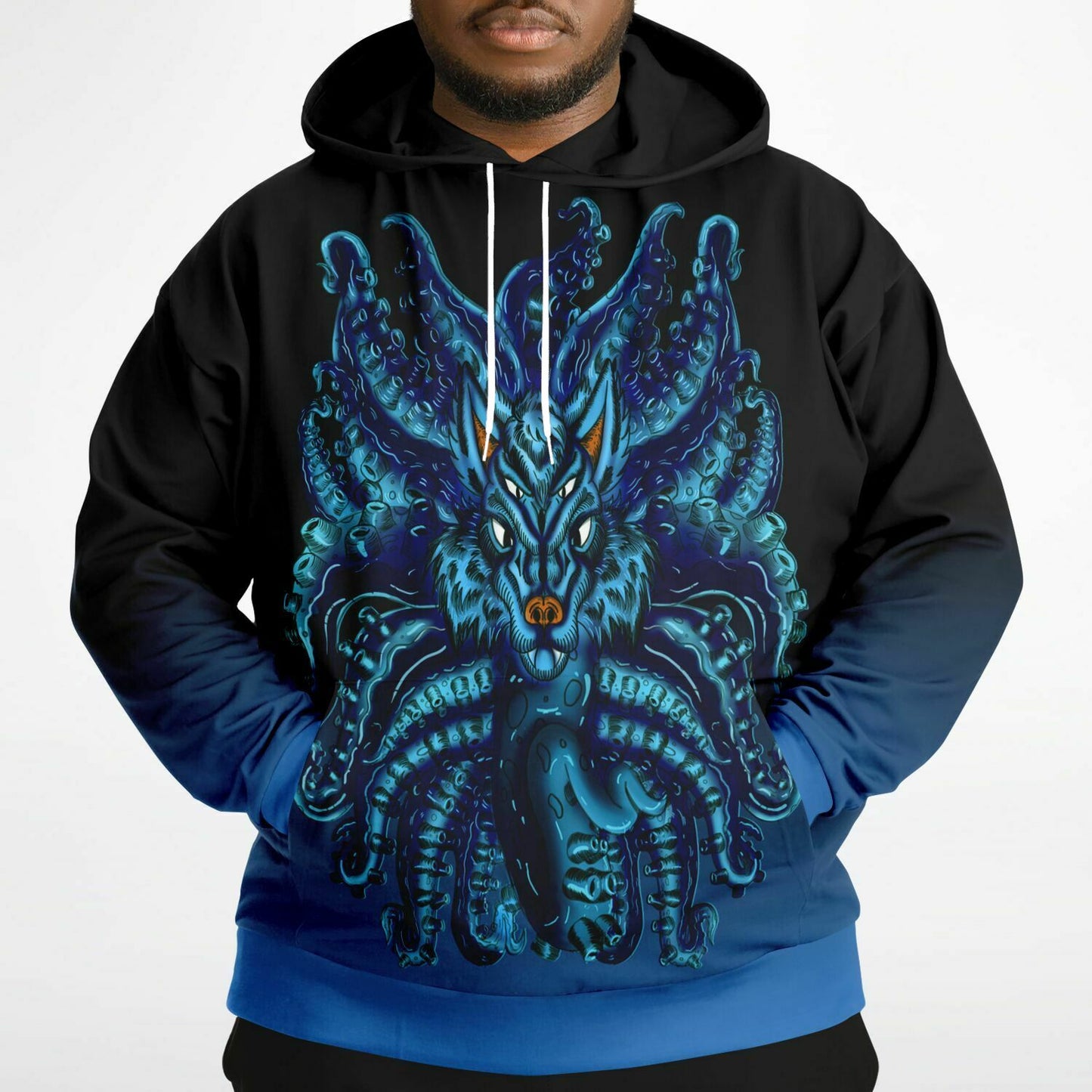 Blue Wolf Tulu Athletic Plus-size Hoodie copy Subliminator