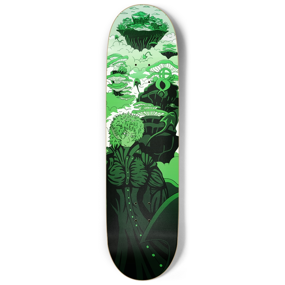 Sky Ray Commander Lime 9" Skateboard