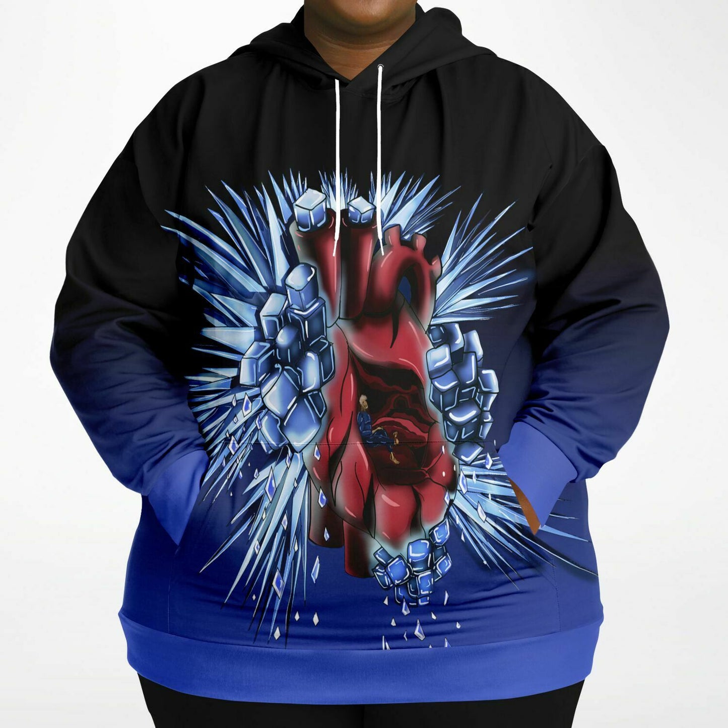 FrozenHeart High Quality Athletic Plus-size Hoodie - AMCThorn Art