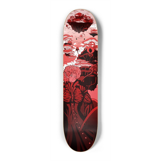 Sky Ray Commander Red 7.25" Skateboard