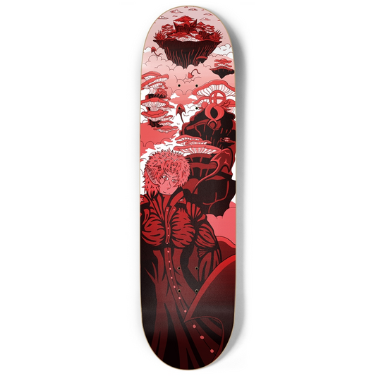 Sky Ray Commander Red 9" Skateboard