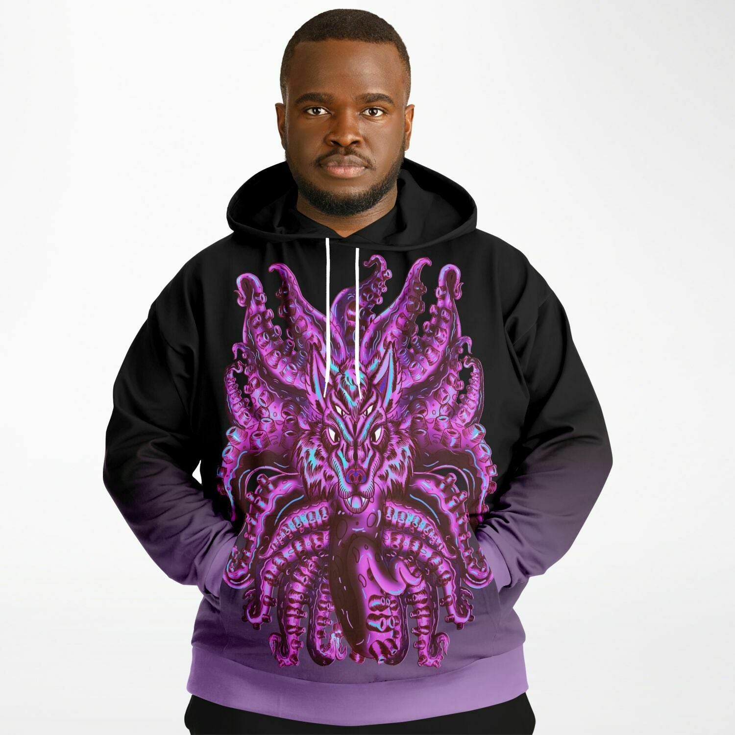 Cotton Candy Wolf Tulu Athletic Plus-size Hoodie copy Subliminator