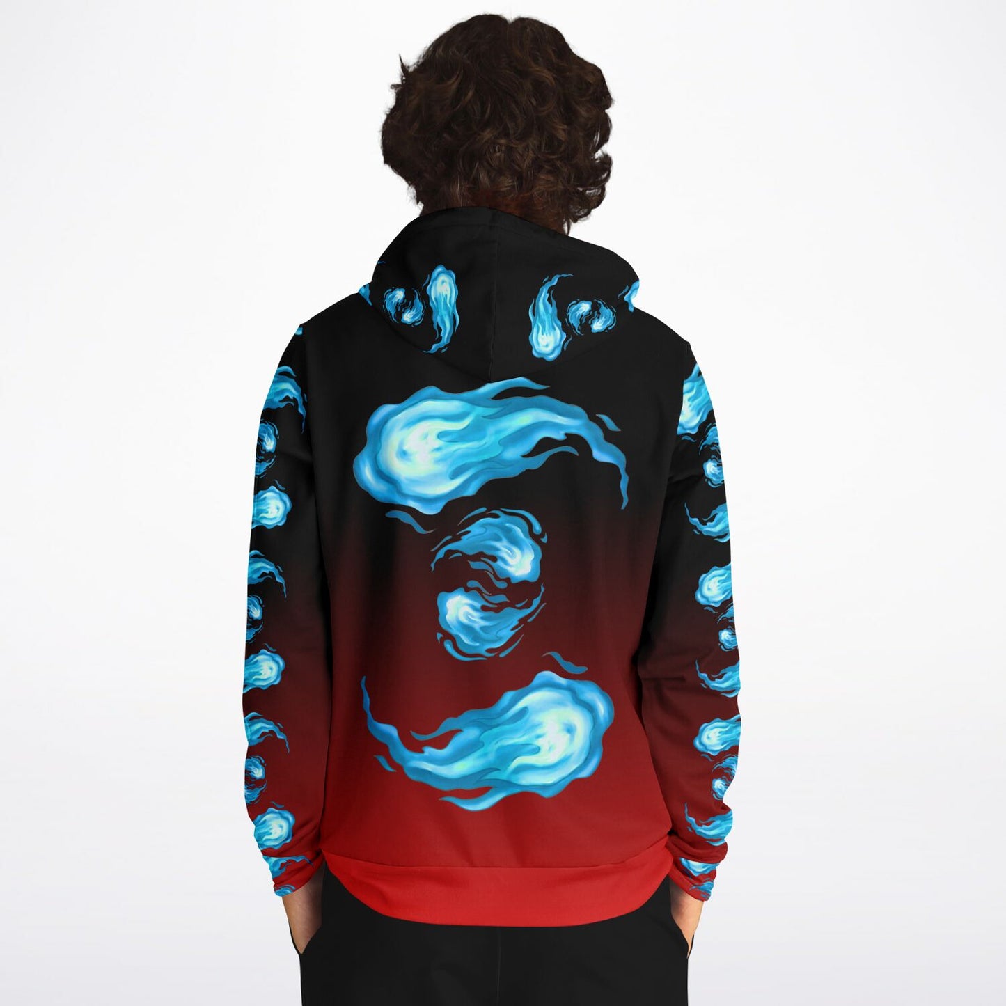 AMCThorn Art Flamesplosion Hoodie with Red Gradient Subliminator