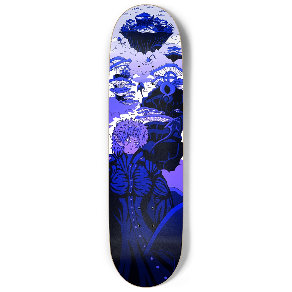 Sky Ray Commander Blue 9" Skateboard