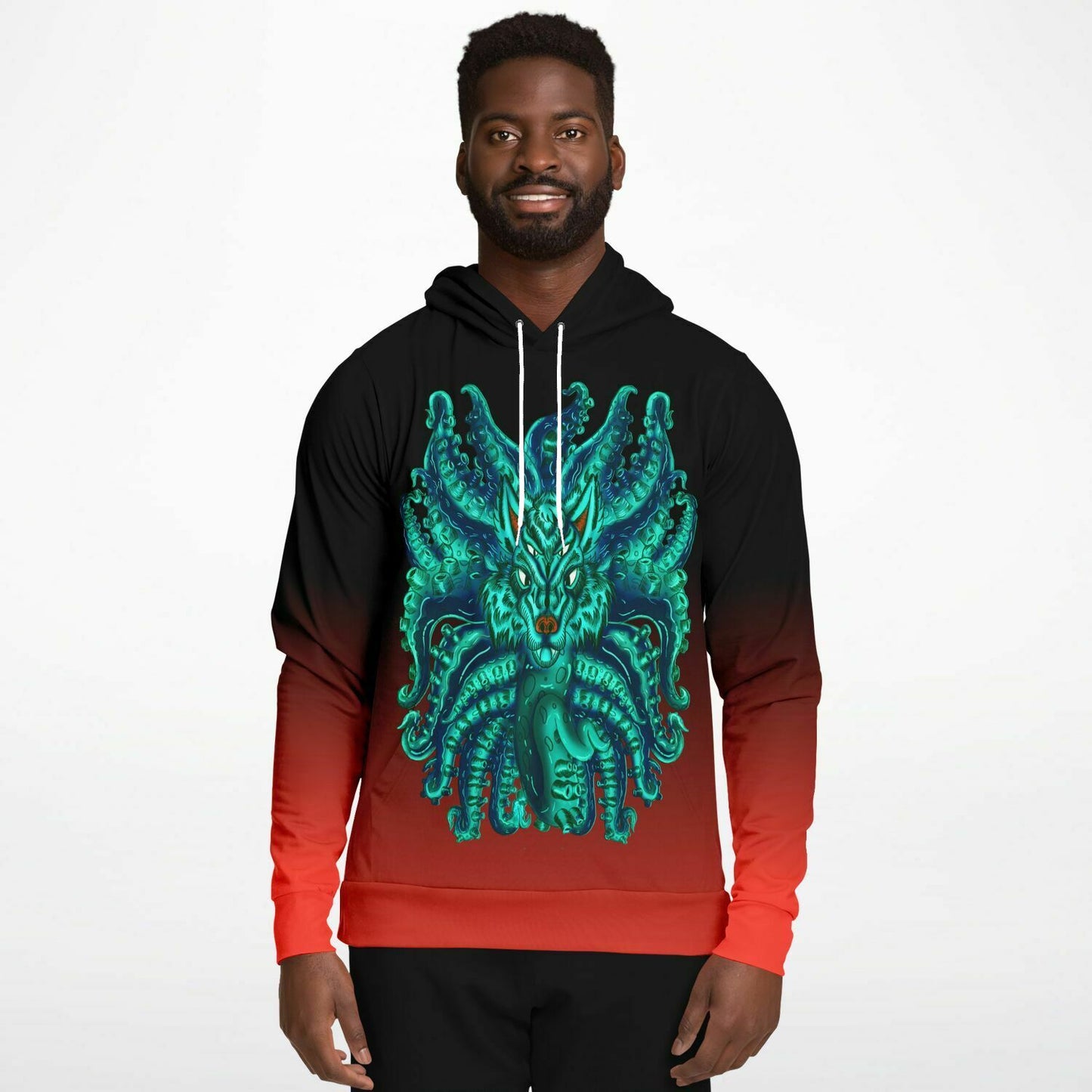 Turquoise Wolf Tulu Athletic Hoodie Subliminator