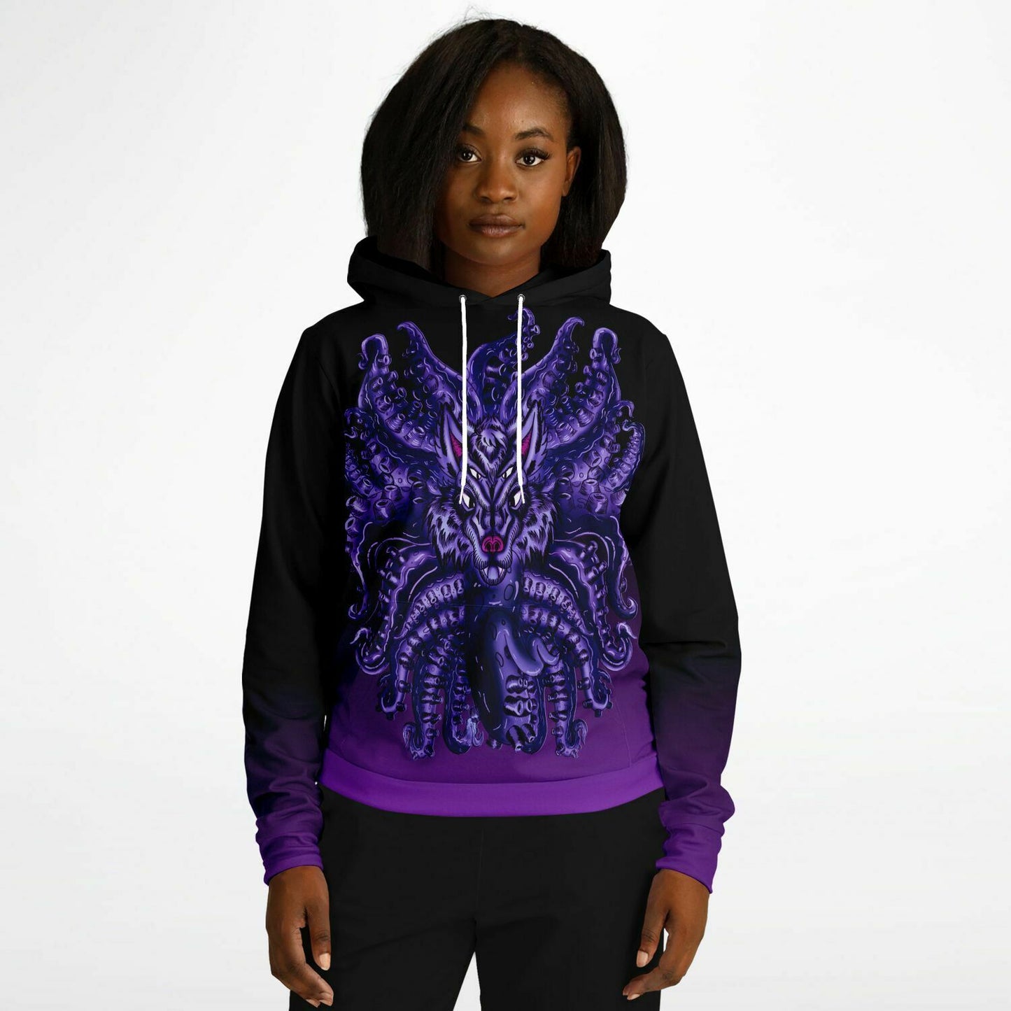 Deep Purple Wolf Tulu Athletic Hoodie Subliminator