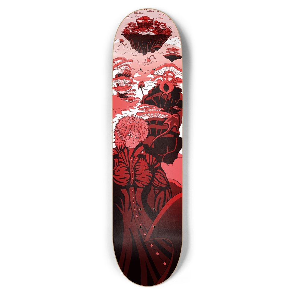 Sky Ray Commander Red 8.5" Skateboard