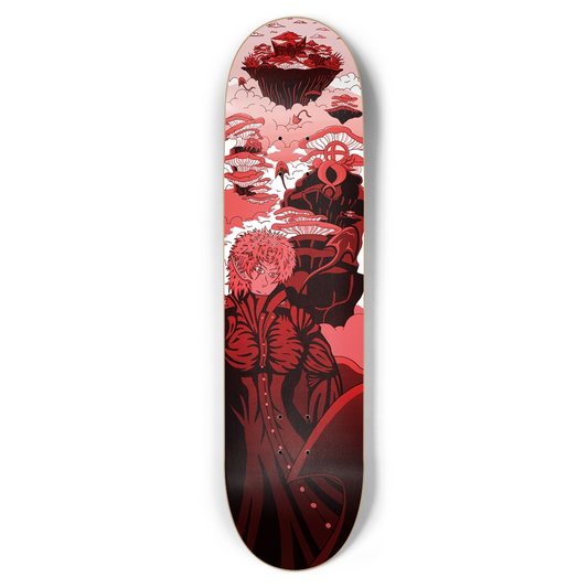 Sky Ray Commander Red 8.5" Skateboard