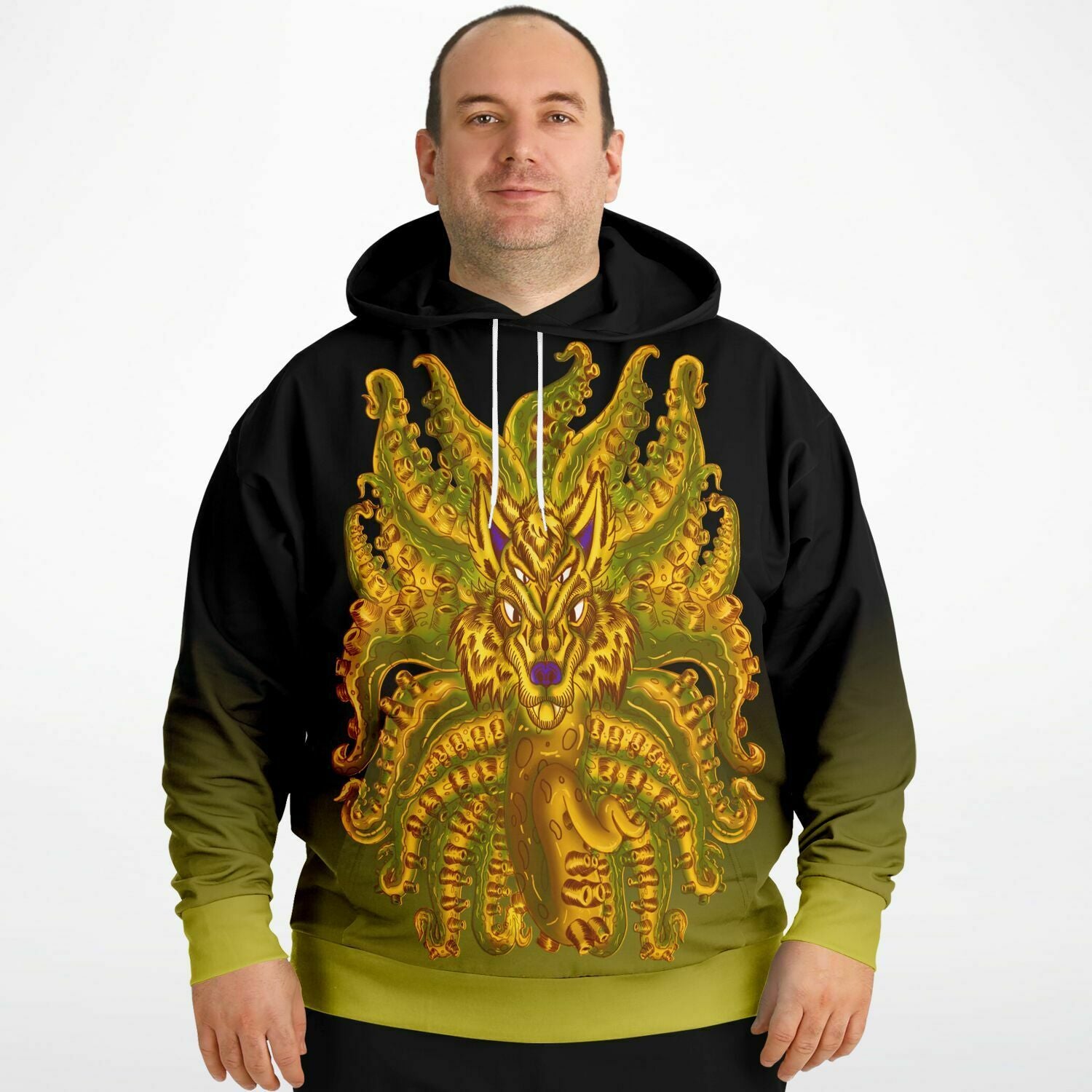 Golden Wolf Tulu Athletic Plus-size Hoodie copy Subliminator