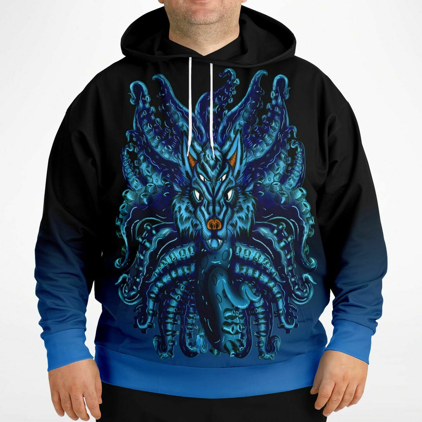 Blue Wolf Tulu Athletic Plus-size Hoodie copy Subliminator