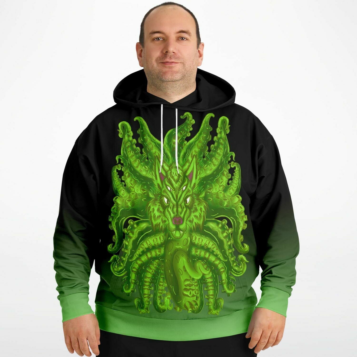 Radioactive Wolf Tulu Athletic Plus-size Hoodie copy Subliminator