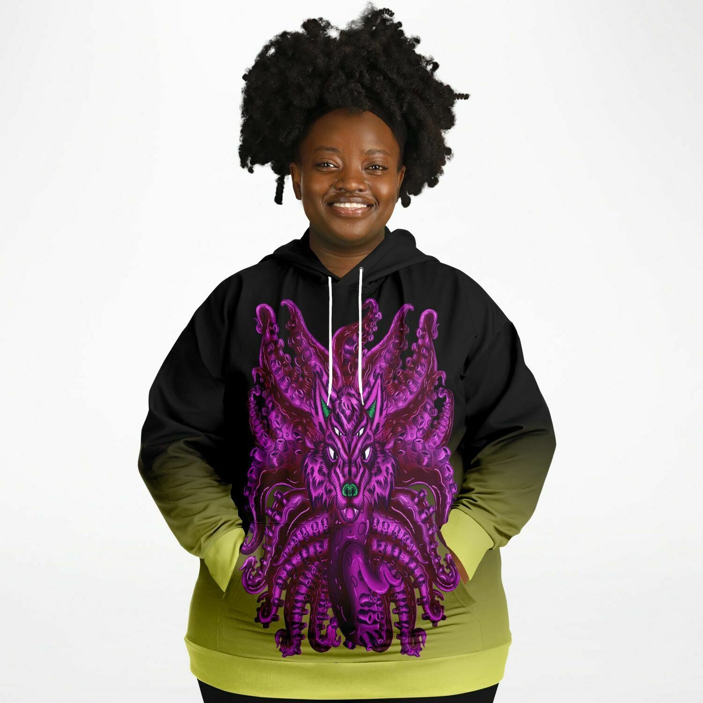 Purple Wolf Tulu Athletic Plus-size Hoodie Subliminator