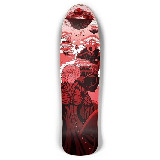 Sky Ray Commander Red Retro Rocket Skateboard