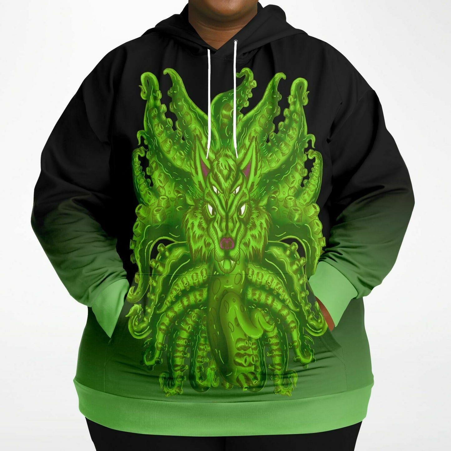 Radioactive Wolf Tulu Athletic Plus-size Hoodie copy Subliminator