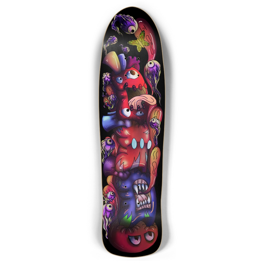 ChaosHeart Totem Retro Rocket Skateboard