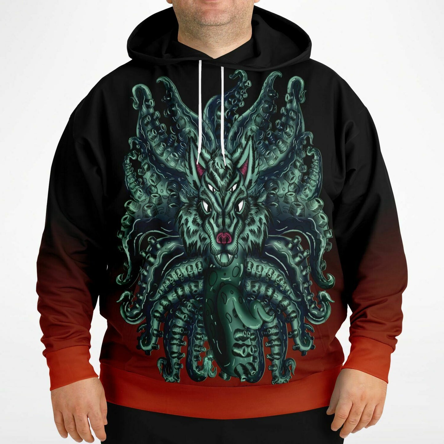 Wolf Tulu High Quality Athletic Plus-size Hoodie - AMCThorn Art