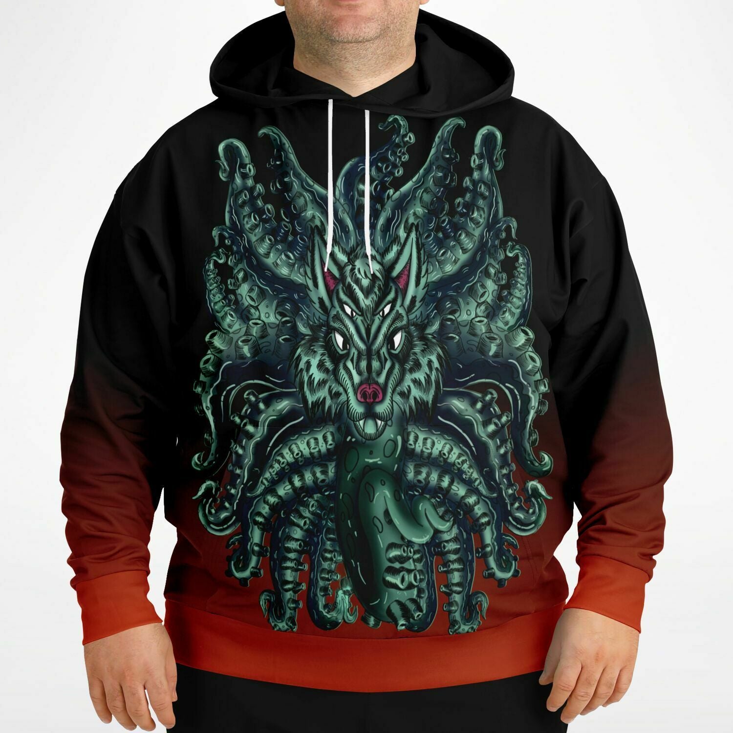 Wolf Tulu High Quality Athletic Plus-size Hoodie - AMCThorn Art