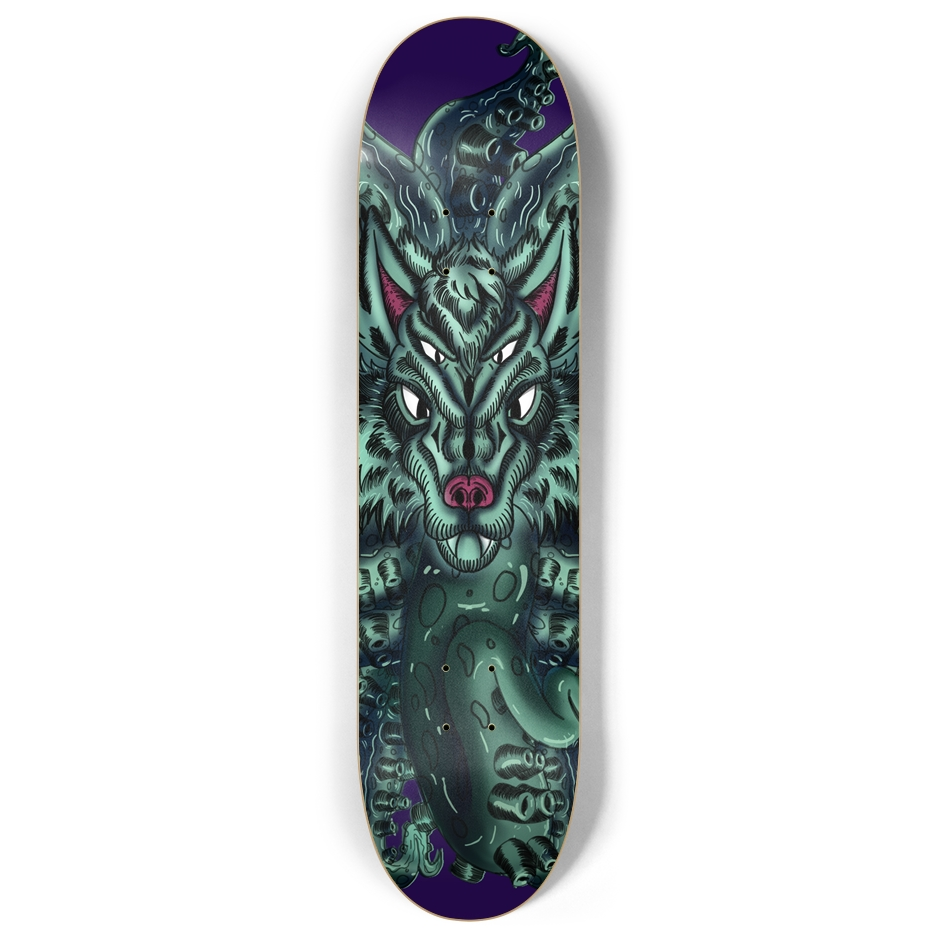 Wolf Tulu 8" Skateboard AMCThorn Art