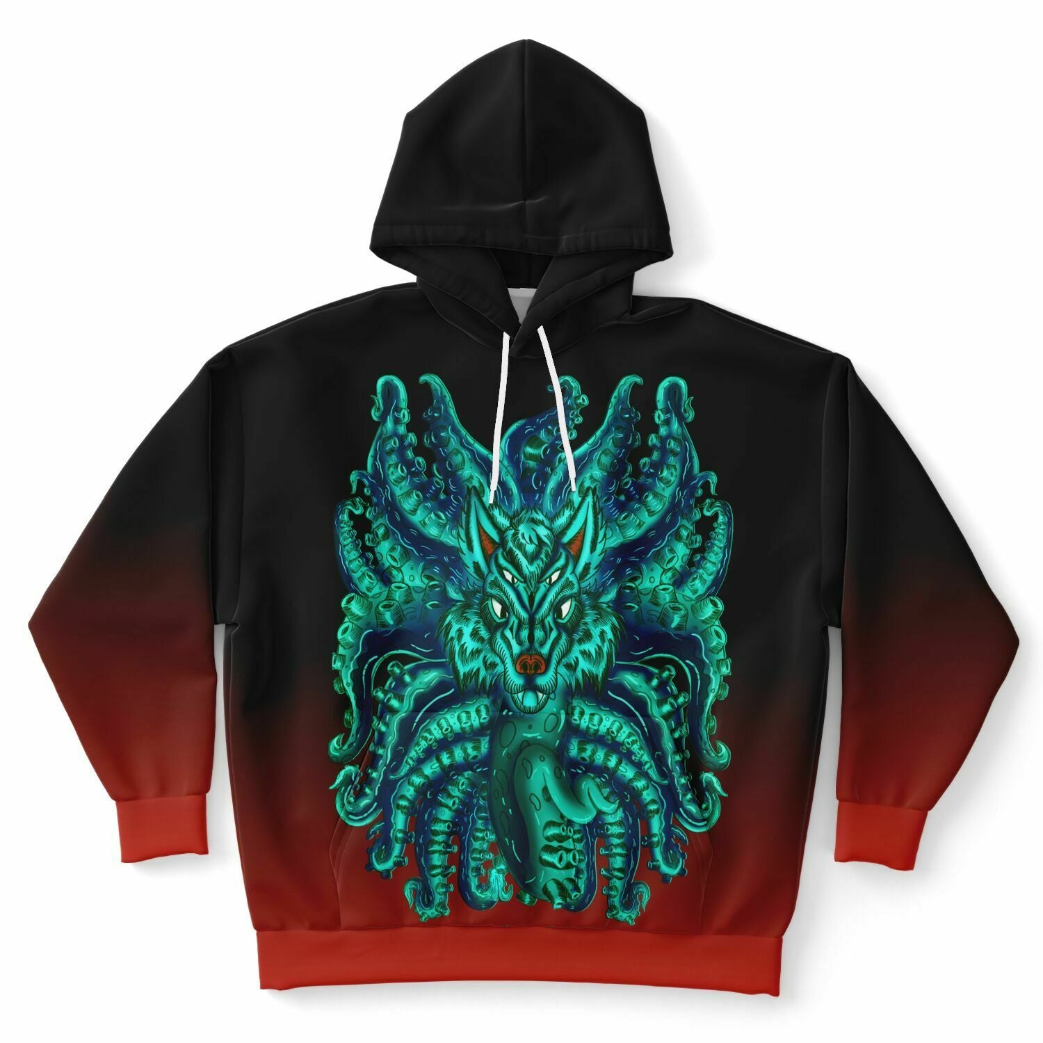 Turquoise Wolf Tulu Athletic Plus-size Hoodie copy Subliminator