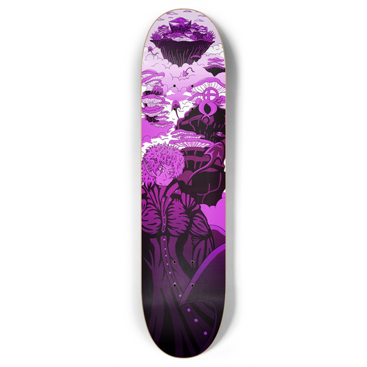 Sky Ray Commander Violet 7.87" Skateboard