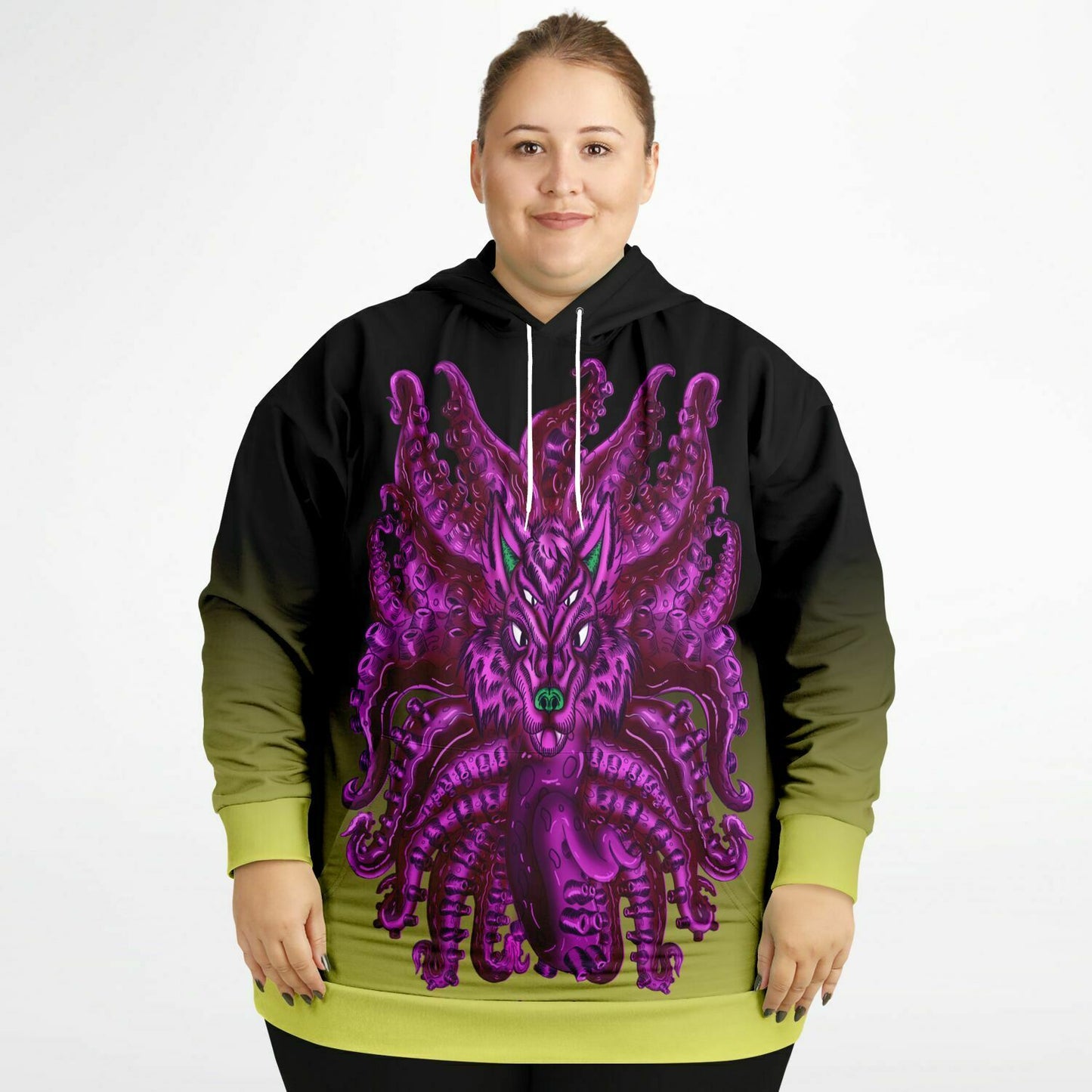 Purple Wolf Tulu Athletic Plus-size Hoodie Subliminator