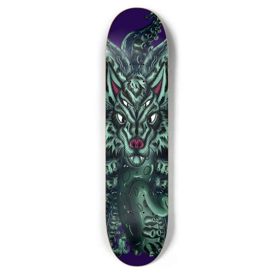 Wolf Tulu 7.75" Skateboard AMCThorn Art