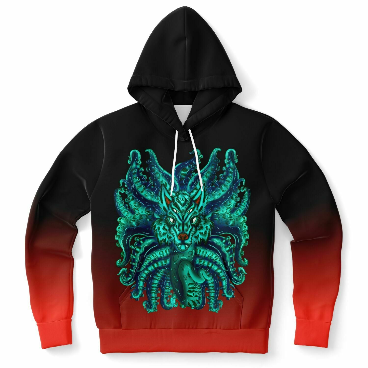 Turquoise Wolf Tulu Athletic Hoodie Subliminator