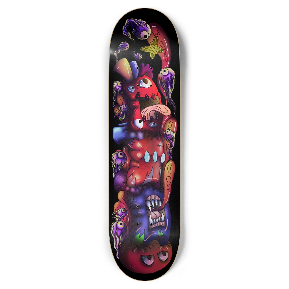 ChaosHeart Totem 8.75" Skateboard AMCThorn Art