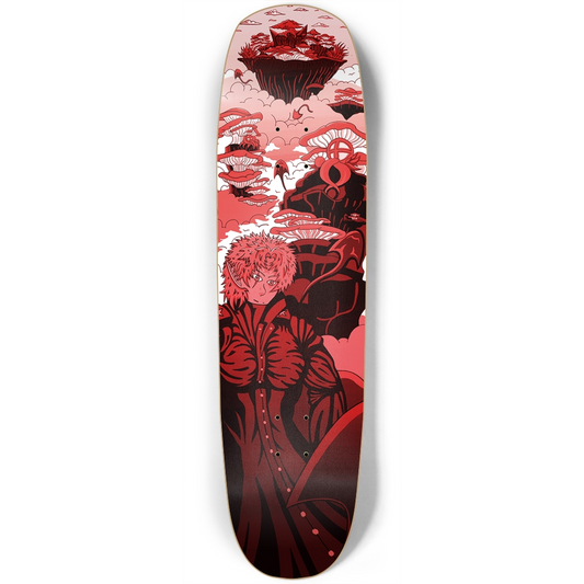 Sky Ray Commander Red Square Nose Skateboard