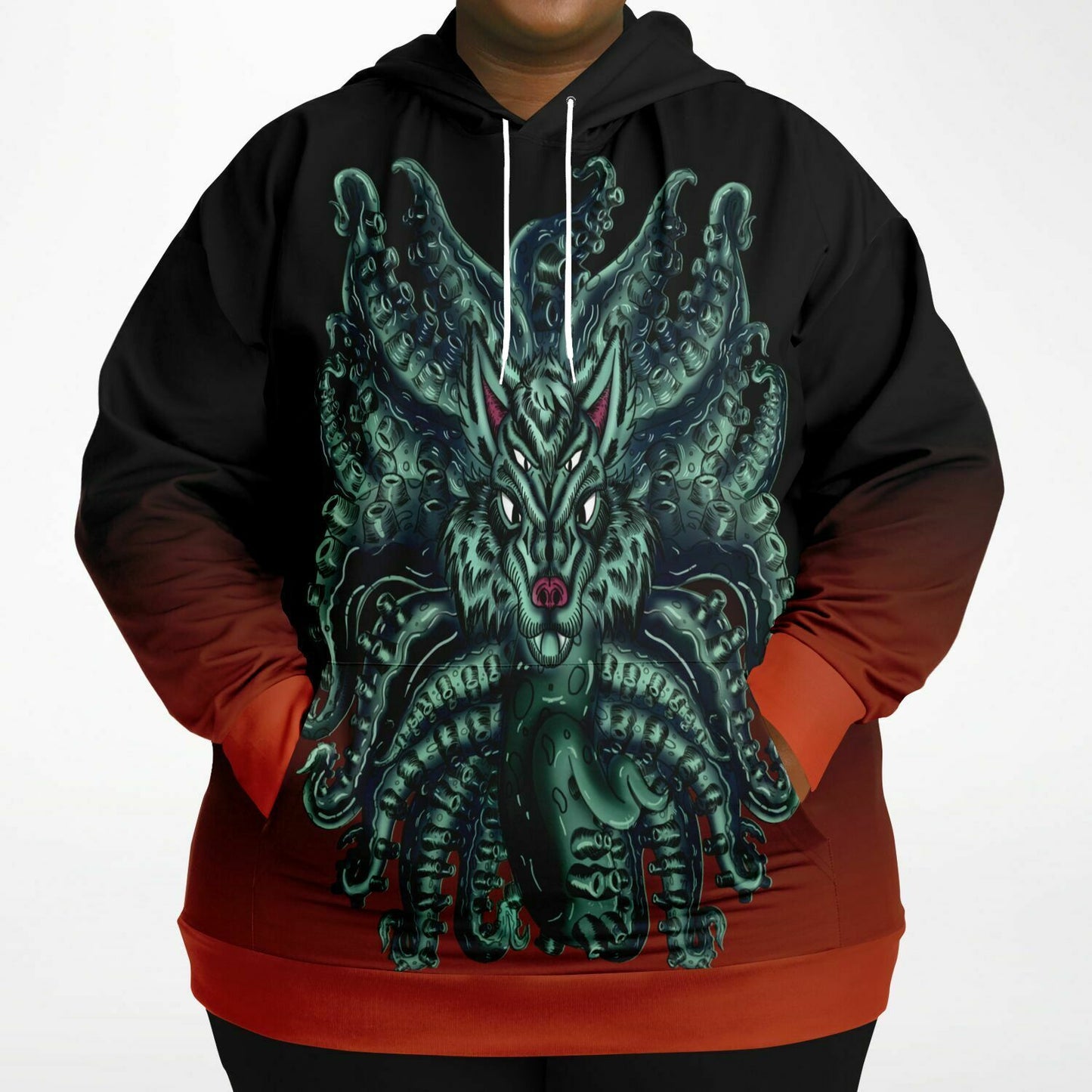 Wolf Tulu High Quality Athletic Plus-size Hoodie - AMCThorn Art