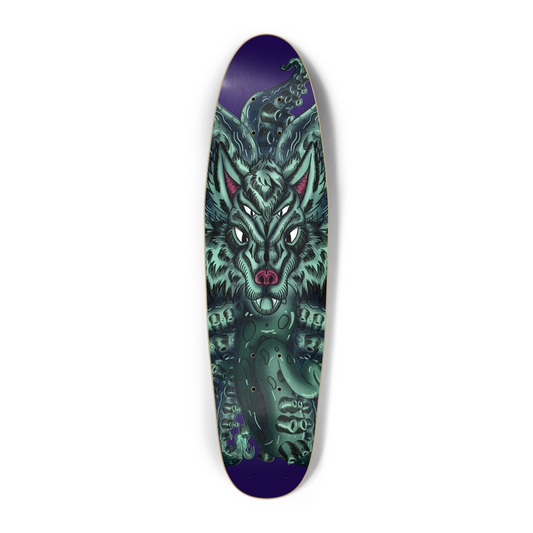Wolf Tulu Cruiser Skateboard AMCThorn Art