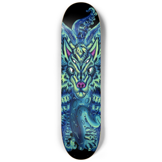 Deep Blue Sea Wolf Tulu 8.25" Skateboard