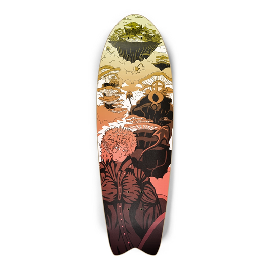 Sky Ray Commander Neapolitan Fish Tail Skateboard