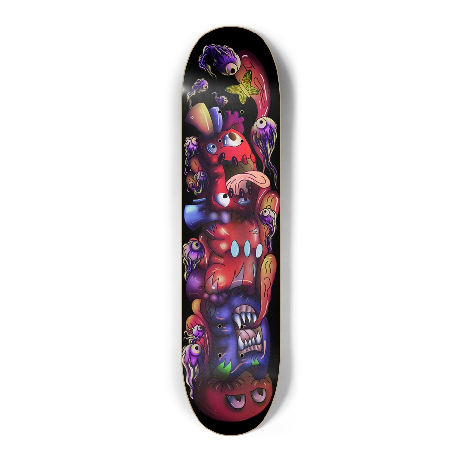 ChaosHeart Totem 7.25" Skateboard AMCThorn Art