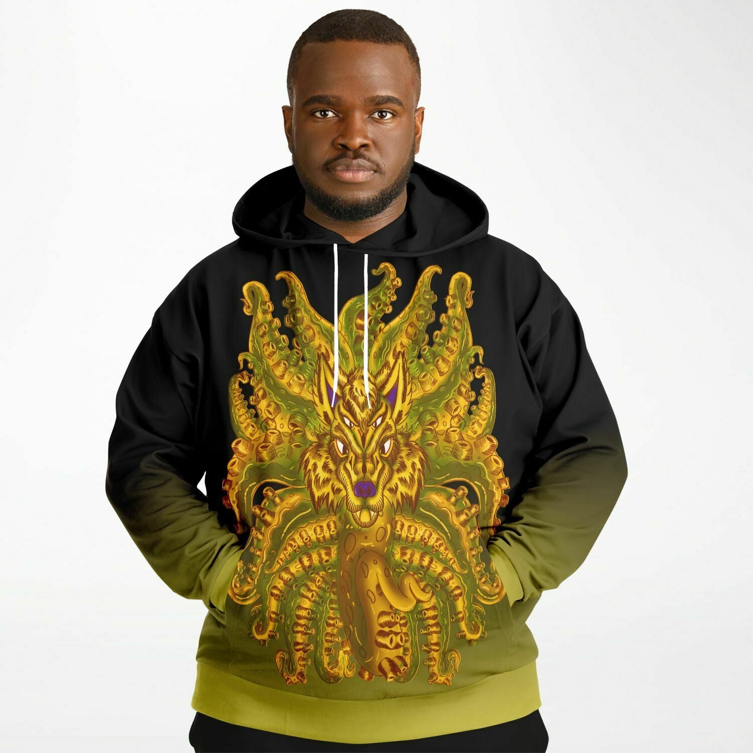 Golden Wolf Tulu Athletic Plus-size Hoodie copy Subliminator