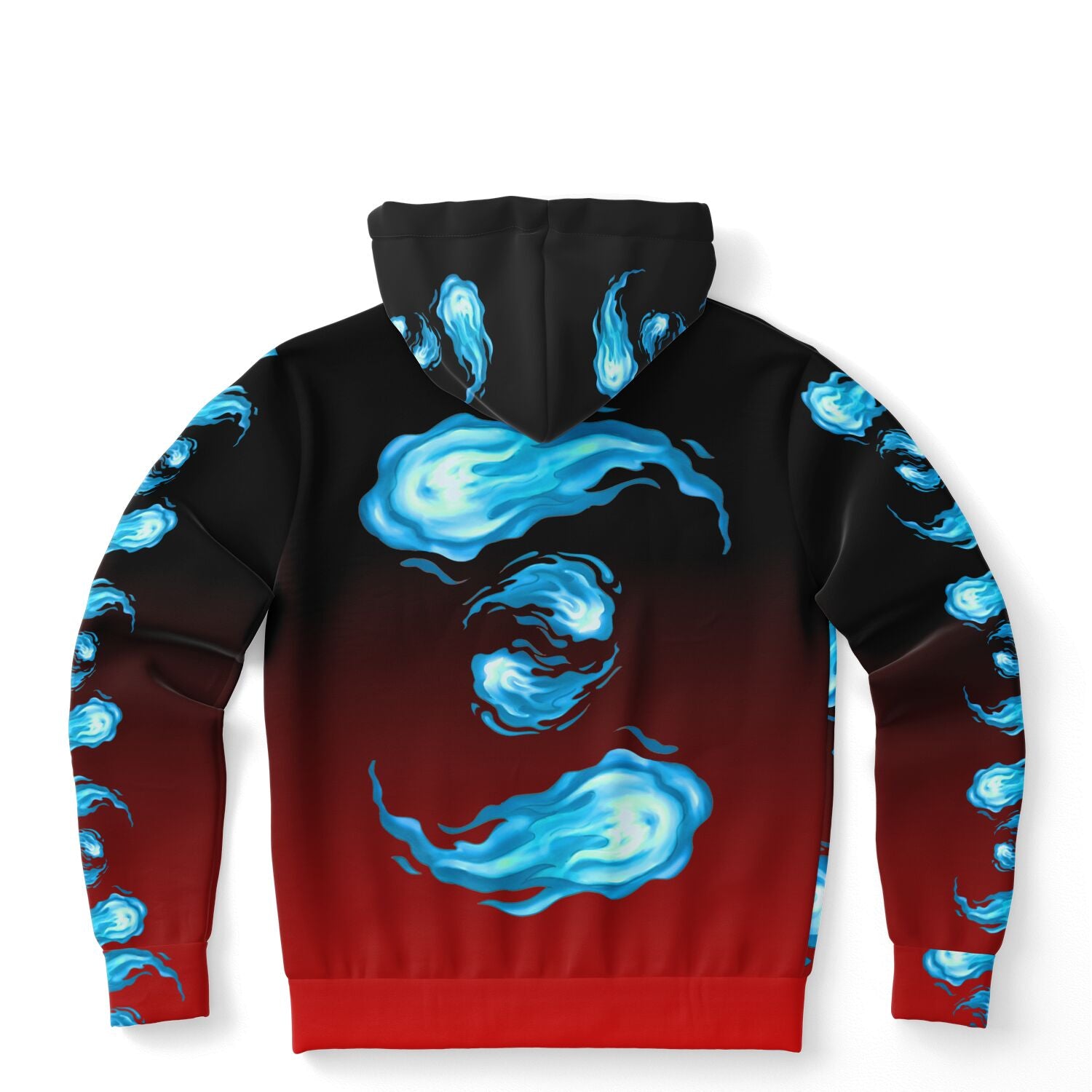 AMCThorn Art Flamesplosion Hoodie with Red Gradient Subliminator