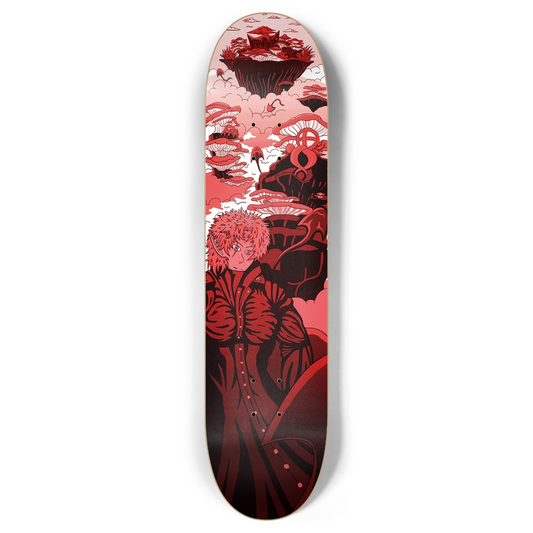 Sky Ray Commander Red 7.87" Skateboard