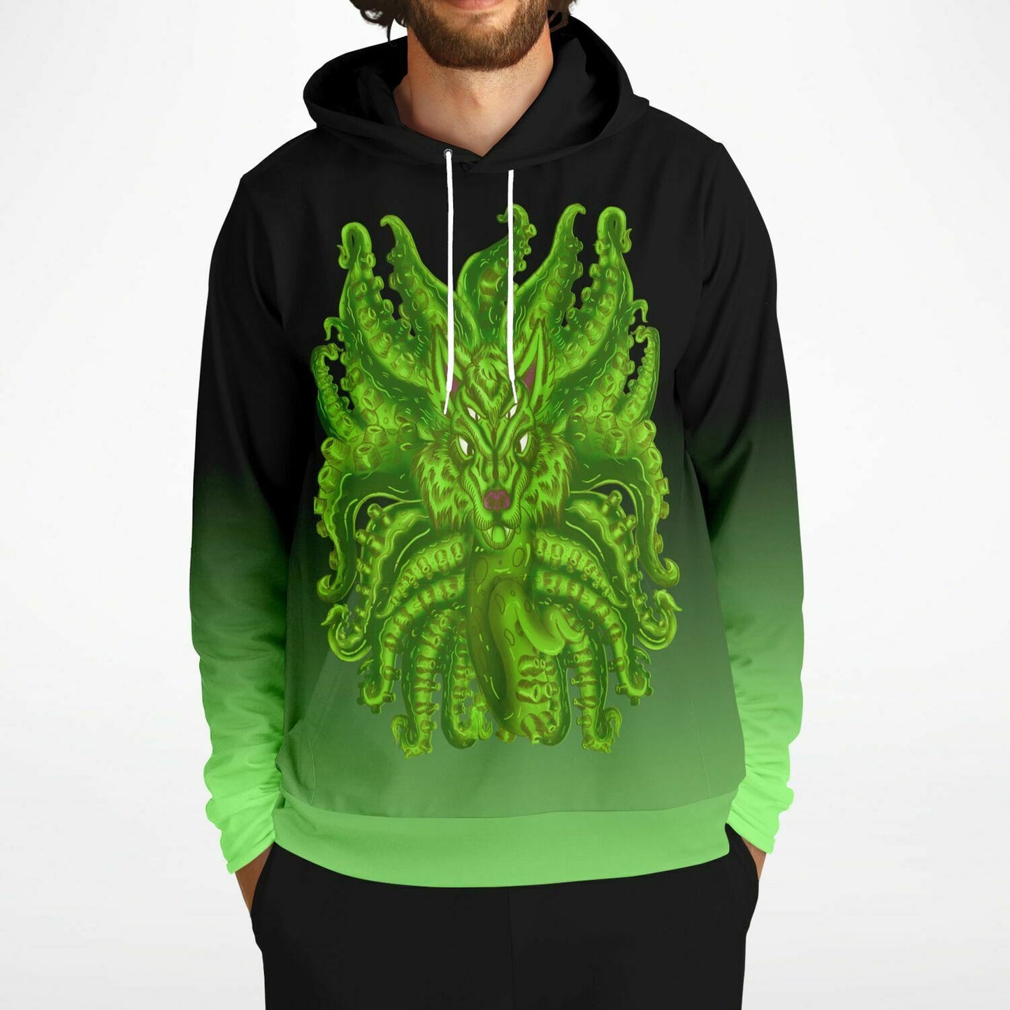 Radioactive Wolf Tulu Athletic Hoodie Subliminator