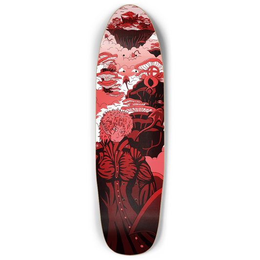 Sky Ray Commander Red Punk Nose Skateboard