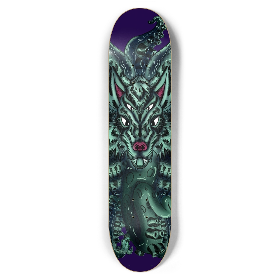 Wolf Tulu 7.62" Skateboard AMCThorn Art